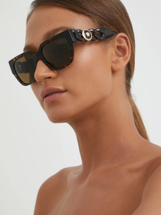 Zdjęcie produktu Versace Okulary przeciwsłoneczne brązowy
