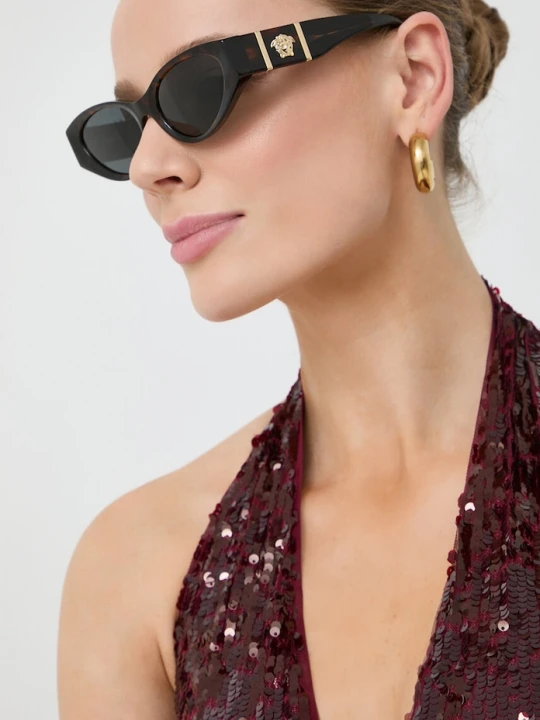 Zdjęcie produktu Versace Okulary przeciwsłoneczne brązowy