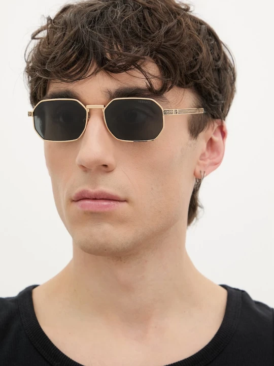 Zdjęcie produktu Versace okulary przeciwsłoneczne męskie złoty