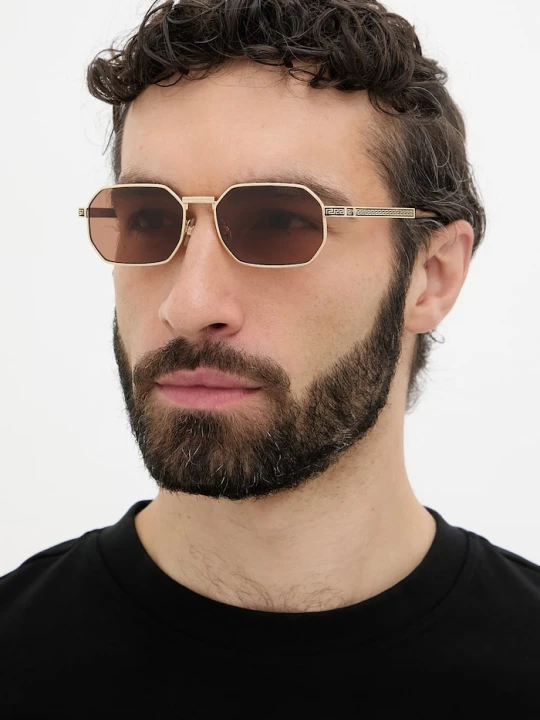 Zdjęcie produktu Versace okulary przeciwsłoneczne męskie złoty