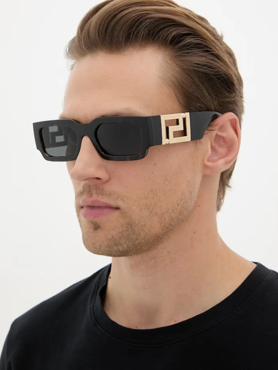 Zdjęcie produktu Versace okulary przeciwsłoneczne męskie brązowy