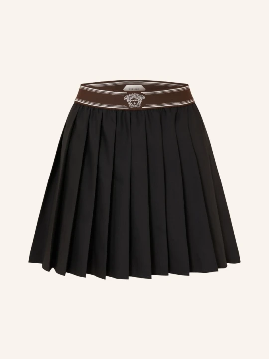 Zdjęcie produktu Versace Plisowana Spódnica schwarz czarny