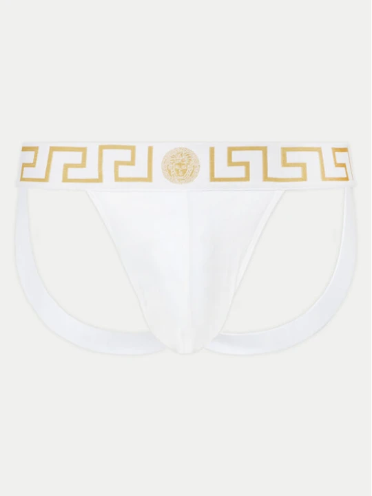 Zdjęcie produktu Versace Slipy Jock Strap AUU01017 1A10011 Biały