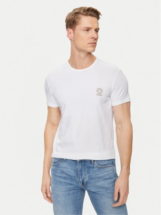 Zdjęcie produktu Versace T-Shirt Medusa AUU01005 Biały Slim Fit