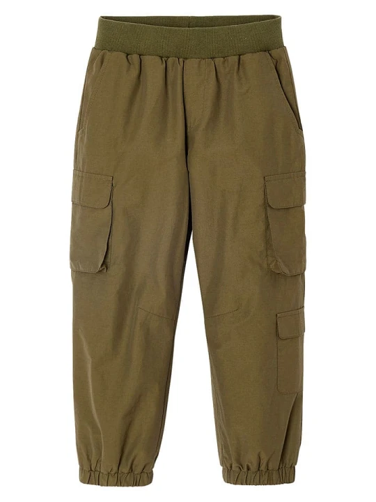 Zdjęcie produktu vertbaudet Bojówki w kolorze khaki rozmiar: 152