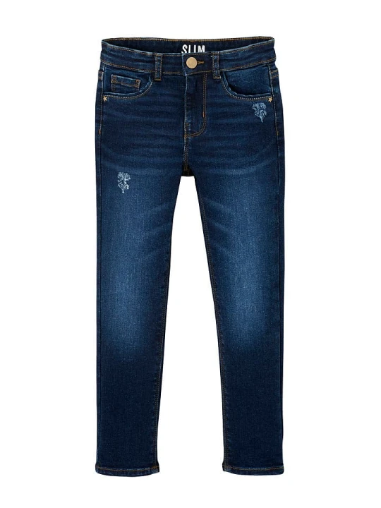 Zdjęcie produktu vertbaudet Dżinsy - Slim fit - w kolorze niebieskim rozmiar: 164