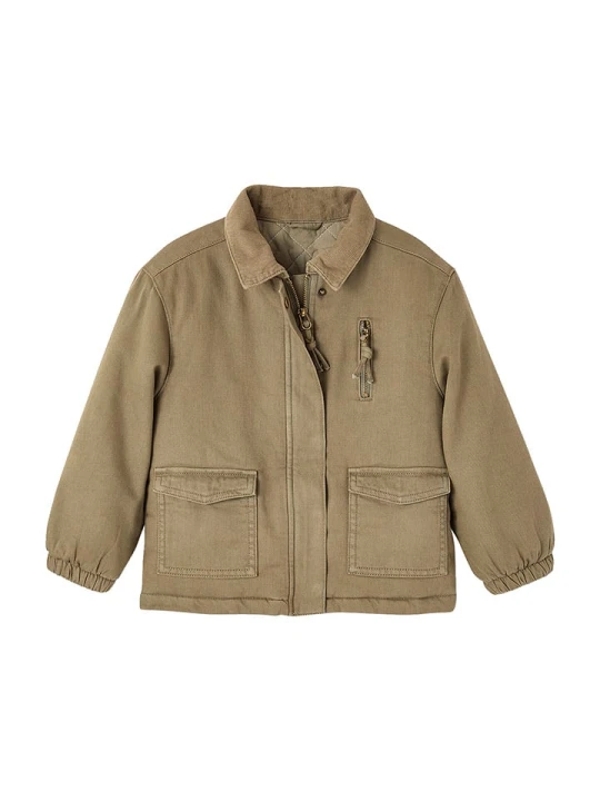 Zdjęcie produktu vertbaudet Kurtka przejściowa w kolorze khaki rozmiar: 122