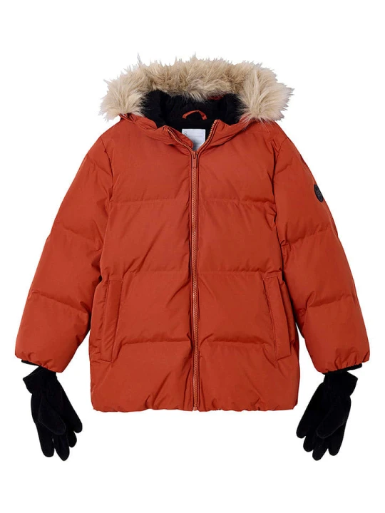 Zdjęcie produktu vertbaudet Parka w kolorze brązowo-czerwonym rozmiar: 104