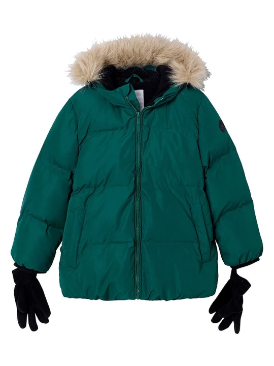 Zdjęcie produktu vertbaudet Parka w kolorze zielonym rozmiar: 140
