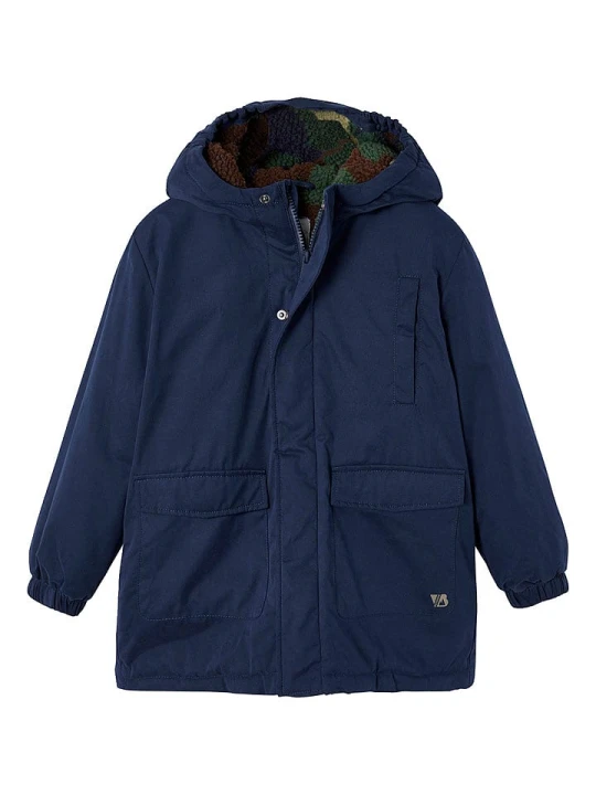 Zdjęcie produktu vertbaudet Parka zimowa w kolorze granatowym rozmiar: 92