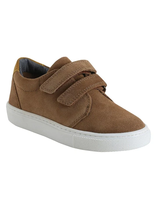 Zdjęcie produktu vertbaudet Skórzane sneakersy rozmiar: 28 brązowy