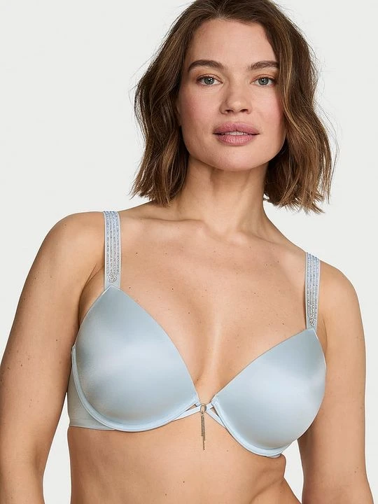 Zdjęcie produktu Very Sexy Biustonosz lekko usztywniany z błyszczącymi ramiączkami Ombre Shine Strap Victoria's Secret Niebieski
