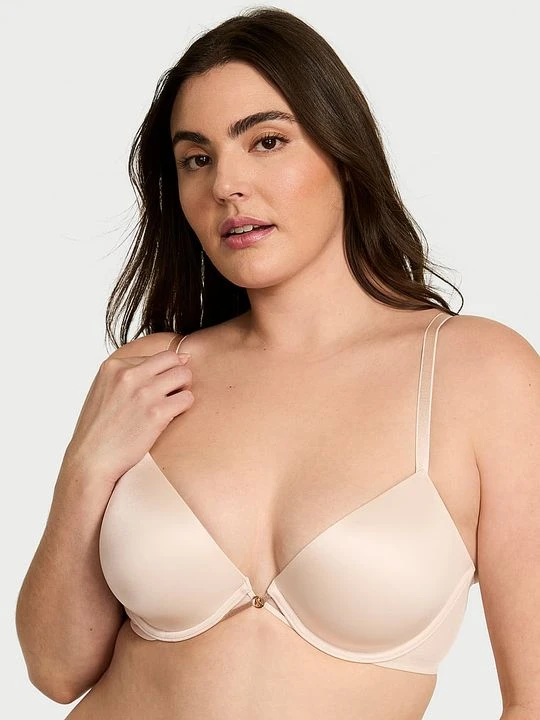 Zdjęcie produktu Very Sexy Biustonosz lekko usztywniany z nisko wyciętymi miseczkami Demi Victoria's Secret Beżowy