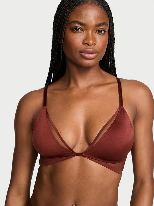 Zdjęcie produktu Very Sexy Biustonosz nieusztywniany braletka Sheer Reveal Victoria's Secret Brązowy