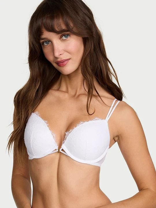 Zdjęcie produktu Very Sexy Biustonosz push-up koronkowy Rose Lace Victoria's Secret Biały