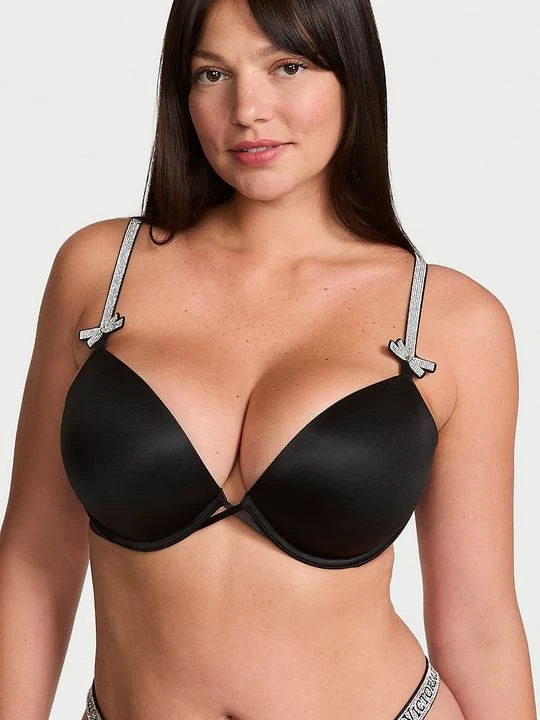 Zdjęcie produktu Very Sexy Biustonosz push-up Shine Bow Victoria's Secret Czarny