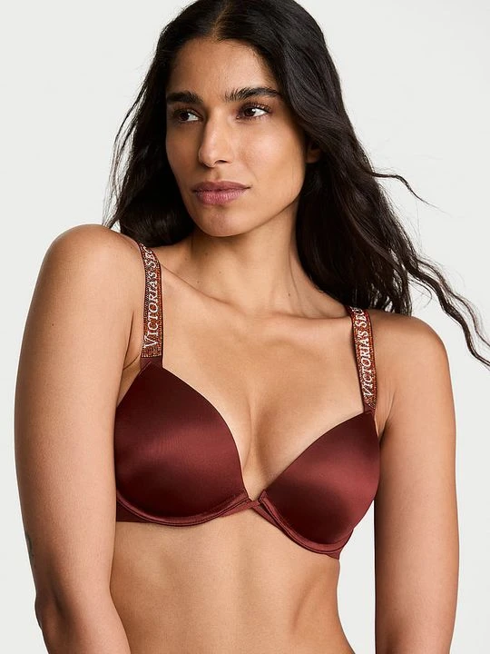 Zdjęcie produktu Very Sexy Biustonosz push-up Shine Strap Victoria's Secret Brązowy