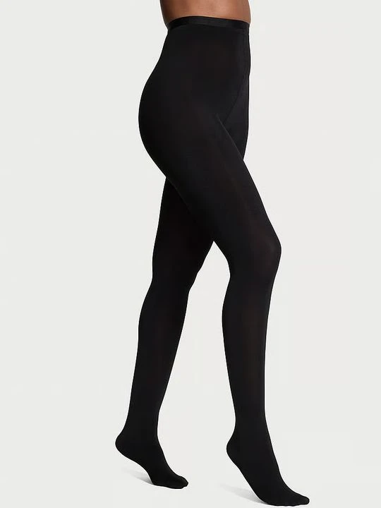 Zdjęcie produktu Very Sexy Rajstopy z błyszczącym wykończeniem 80 DEN Victoria's Secret Czarny