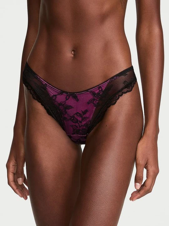 Zdjęcie produktu Very Sexy Stringi koronkowe Overlay Victoria's Secret Różowy