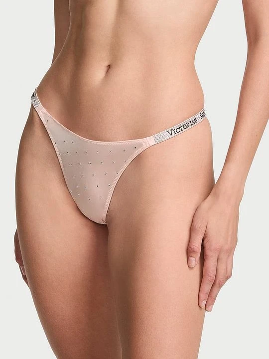Zdjęcie produktu Very Sexy Stringi Shine Strap Dot Victoria's Secret Różowy