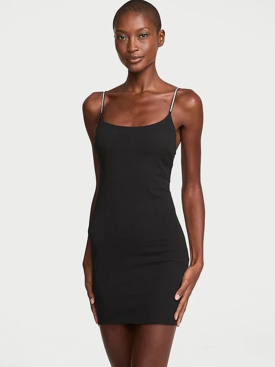 Zdjęcie produktu Very Sexy Sukienka z wbudowanym push-upem mini Shine Strap Victoria's Secret Czarny