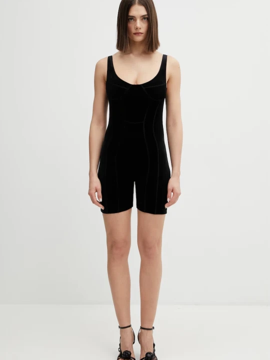 Zdjęcie produktu VETEMENTS kombinezon welurowy Push-up Romper