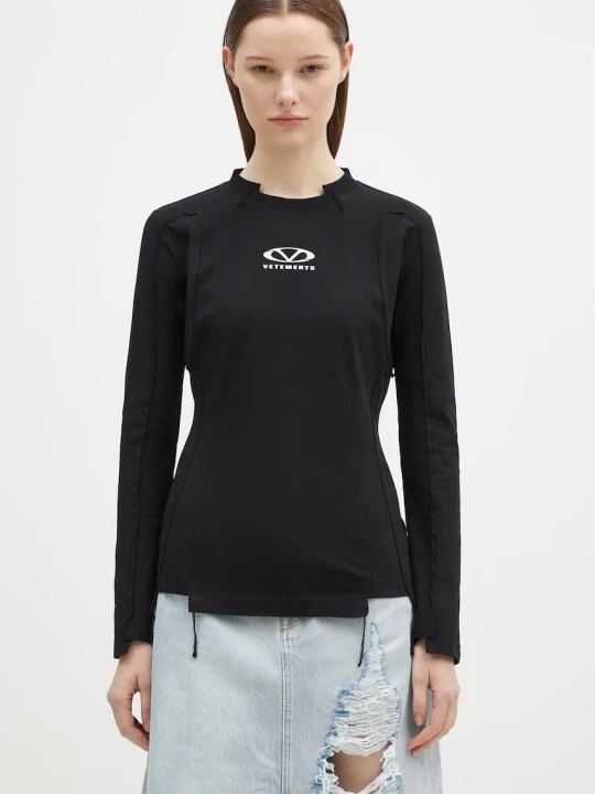 Zdjęcie produktu VETEMENTS longsleeve Oval Logo Cut-Up