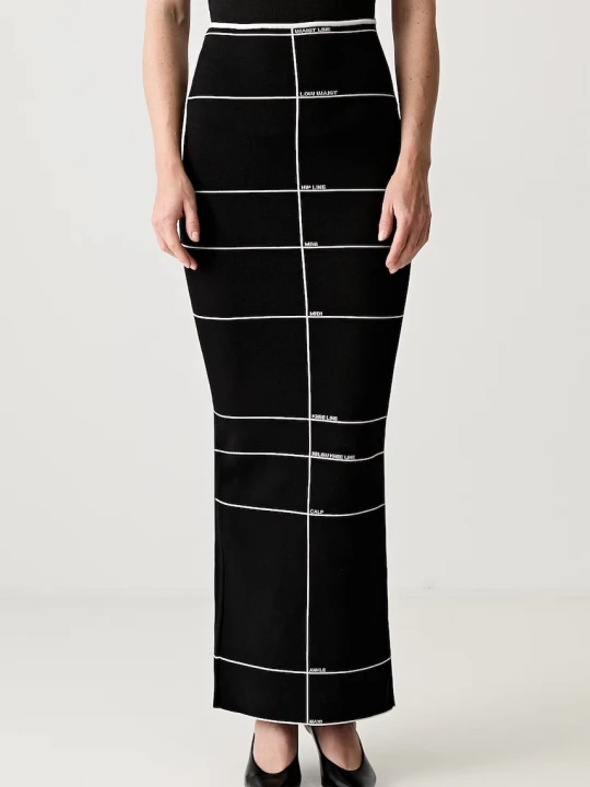 Zdjęcie produktu Vetements spódnica ołówkowa z wiskozą