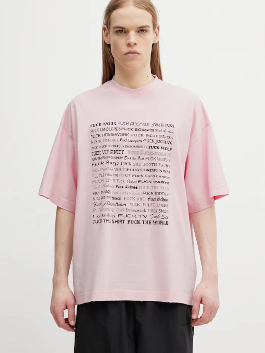 Zdjęcie produktu Vetements t-shirt bawełniany Fuck Everything