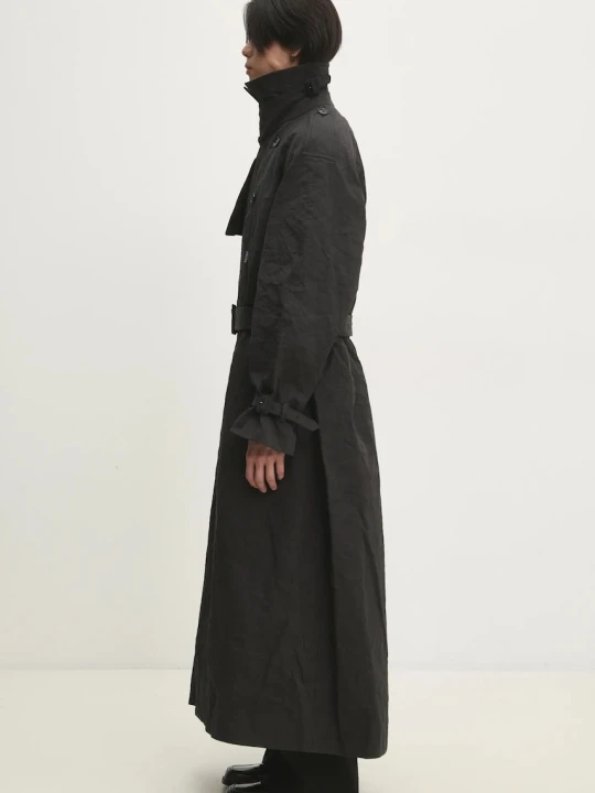 Zdjęcie produktu VETEMENTS trencz Metalized Wrinkled Trenchcoat