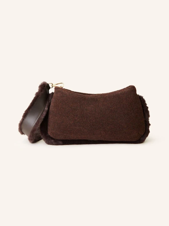 Zdjęcie produktu Viamailbag Torba Na Ramię Lulu Ze Sztucznym Futrem braun CIEMNOBRĄZOWY
