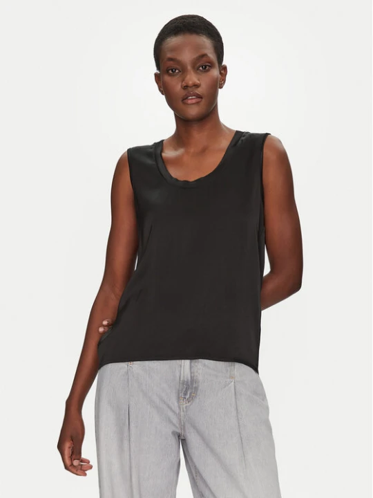 Zdjęcie produktu ViCOLO Bluzka TD0006 Czarny Relaxed Fit