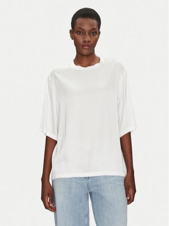 Zdjęcie produktu ViCOLO Bluzka TD0013 Biały Relaxed Fit