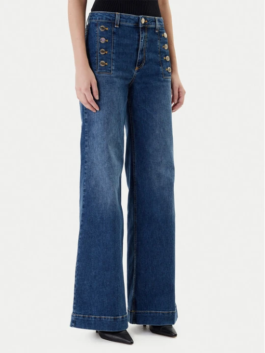 Zdjęcie produktu ViCOLO Jeansy DF5076 Niebieski Wide Leg