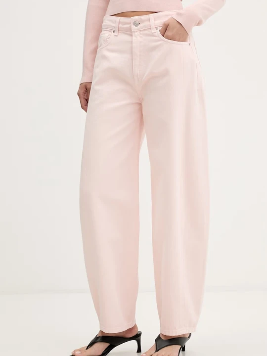 Zdjęcie produktu ViCOLO jeansy relaxed fit damskie różowy