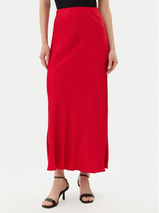 Zdjęcie produktu ViCOLO Spódnica maxi TD0472 Czerwony Slim Fit