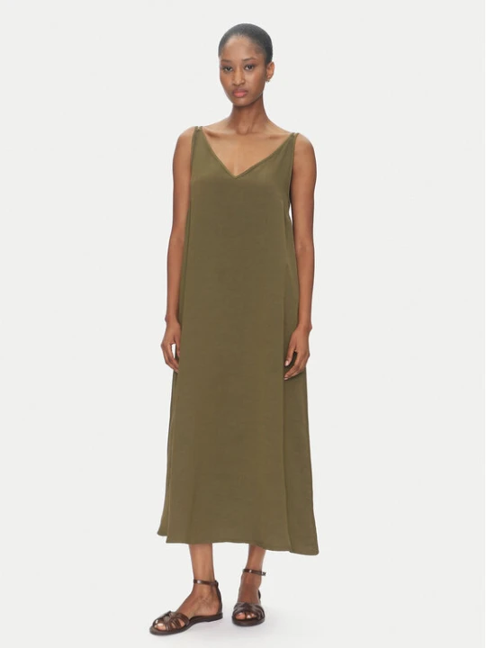 Zdjęcie produktu ViCOLO Sukienka letnia TD0758 Khaki Regular Fit