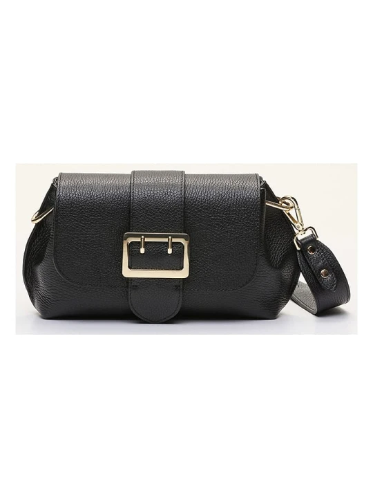 Zdjęcie produktu Victor & Hugo Paris Skórzana torebka "Irine" w kolorze czarnym - 30 x 15 x 6 cm rozmiar: onesize