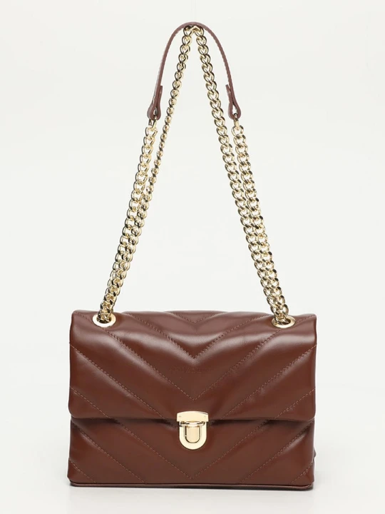 Zdjęcie produktu Victor & Hugo Paris Skórzana torebka w kolorze brązowym - 26 x 18 x 9, 5 cm rozmiar: onesize