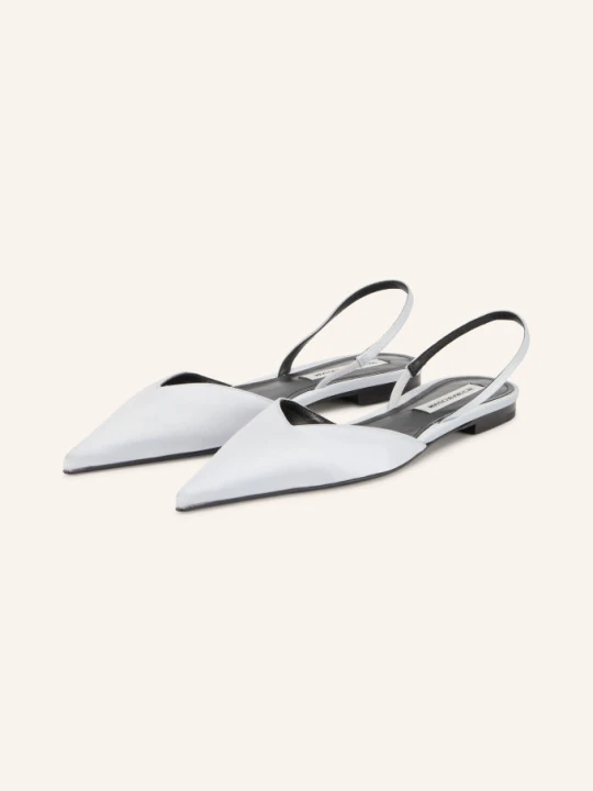Zdjęcie produktu Victoria Beckham Baleriny Typu Slingback silber JASNOCZARY