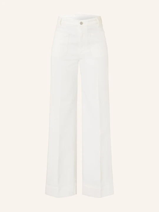 Zdjęcie produktu Victoria Beckham Dżinsy Z Rozszerzanymi Nogawkami Alina weiss 8845 WASHED WHITE