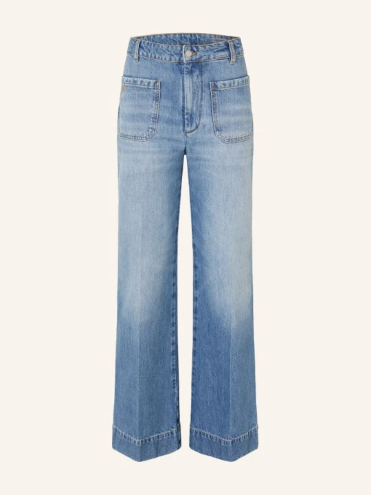 Zdjęcie produktu Victoria Beckham Dżinsy Z Szerokimi Nogawkami Alina blau 7671 WORN BLUE WASH