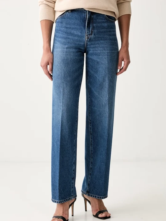 Zdjęcie produktu Victoria Beckham jeansy relaxed fit damskie niebieski