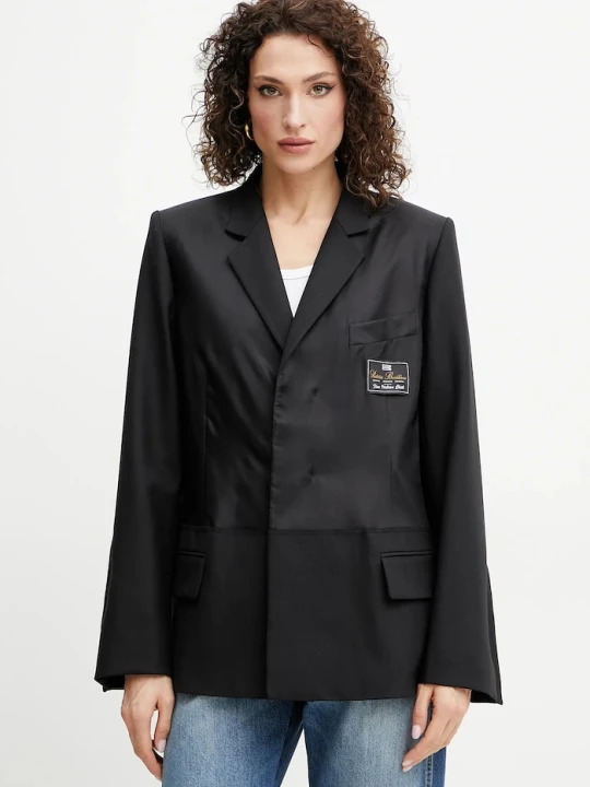 Zdjęcie produktu Victoria Beckham marynarka z domieszką wełny czarny