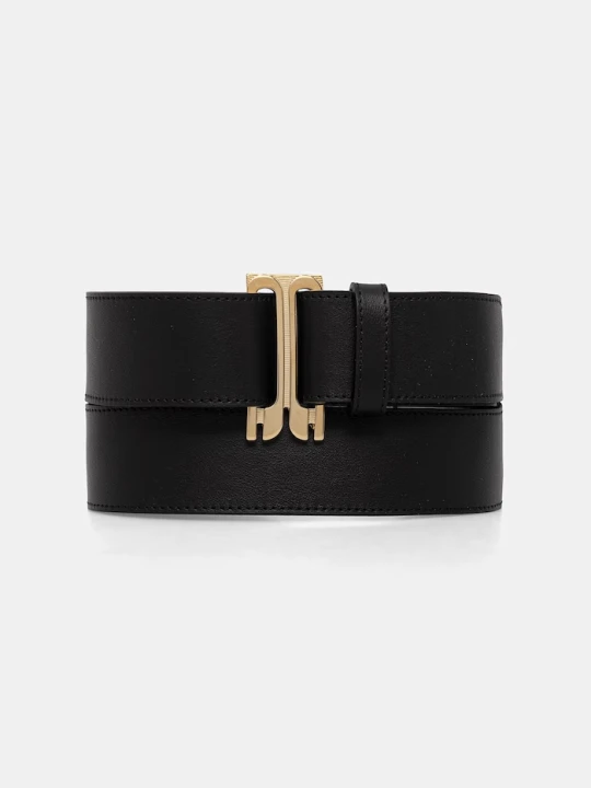 Zdjęcie produktu Victoria Beckham pasek skórzany Tuxedo czarny