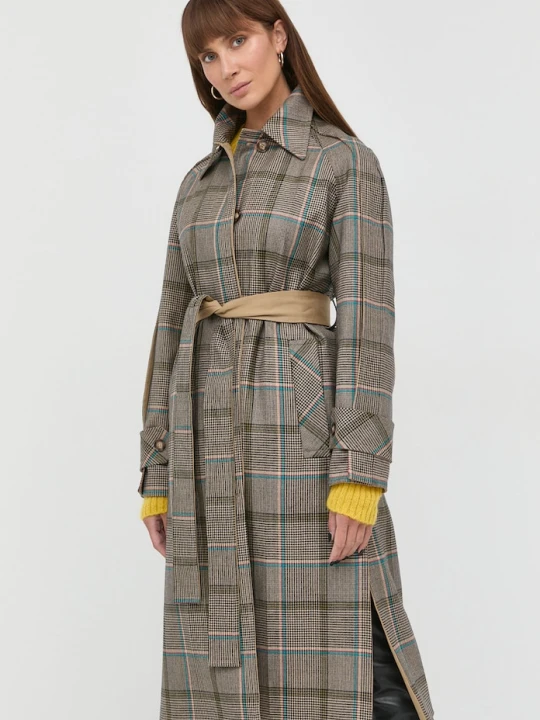 Zdjęcie produktu Victoria Beckham płaszcz dwustronny beżowy