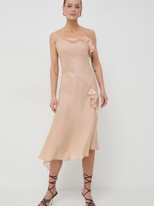 Zdjęcie produktu Victoria Beckham sukienka pomarańczowy