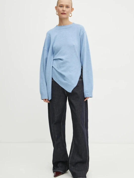 Zdjęcie produktu Victoria Beckham sweter wełniany niebieski