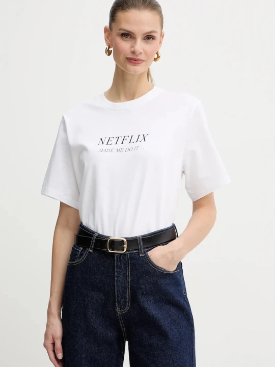 Zdjęcie produktu Victoria Beckham t-shirt bawełniany biały