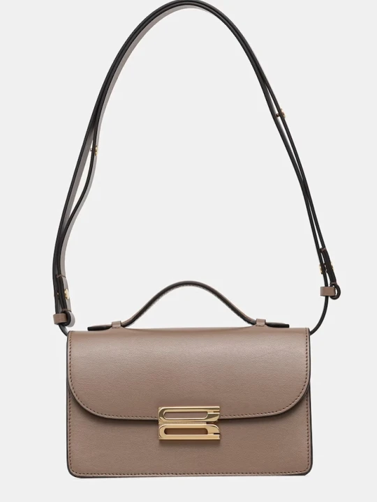 Zdjęcie produktu Victoria Beckham torebka crossbody damska skórzana Dorian brązowy